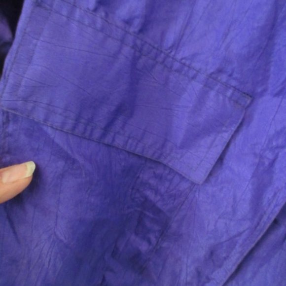 Vintage Purple Crinkle Jacket Size 8 - Picture 3 of 4